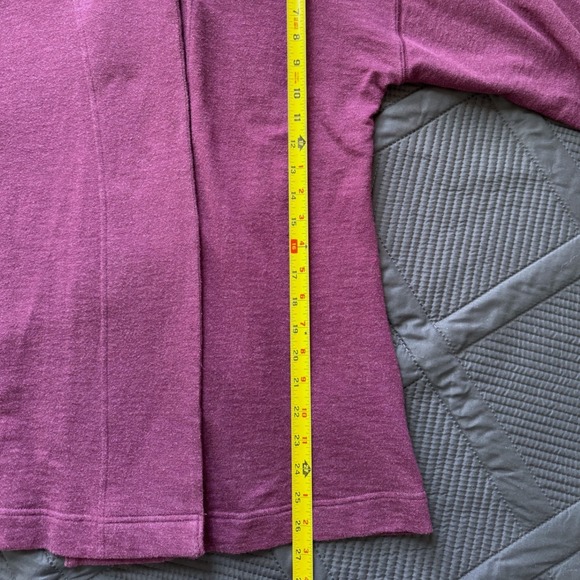 Columbia Womens XL Violet Funnel Neck Button Wrap Jacket Sweater Plum - Picture 7 of 8